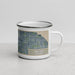 Right View Custom Bay City Michigan Map Enamel Mug in Afternoon