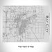 Rendered View of Bay City Michigan Map Engraving on 20oz Stainless Steel Insulated Bottle with Bamboo Top