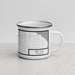 Right View Custom Bay City Michigan Map Enamel Mug in Classic