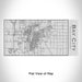 Rendered View of Bay City Michigan Map Engraving on 17oz Stainless Steel Insulated Cola Bottle