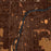 Bay City Michigan Map Print in Ember Style Zoomed In Close Up Showing Details