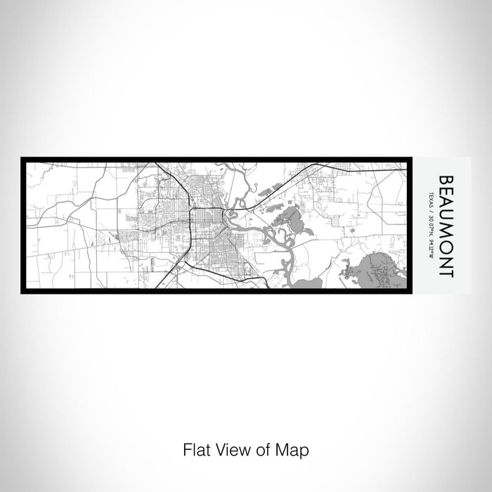 Rendered View of Beaumont Texas Map on 10oz Stainless Steel Insulated Cup in Classic with Sliding Lid