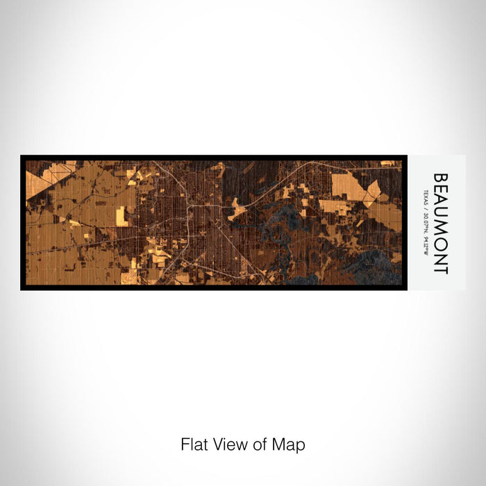 Rendered View of Beaumont Texas Map on 10oz Stainless Steel Insulated Cup in Ember with Sliding Lid