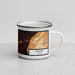 Right View Custom Beaver Utah Map Enamel Mug in Ember