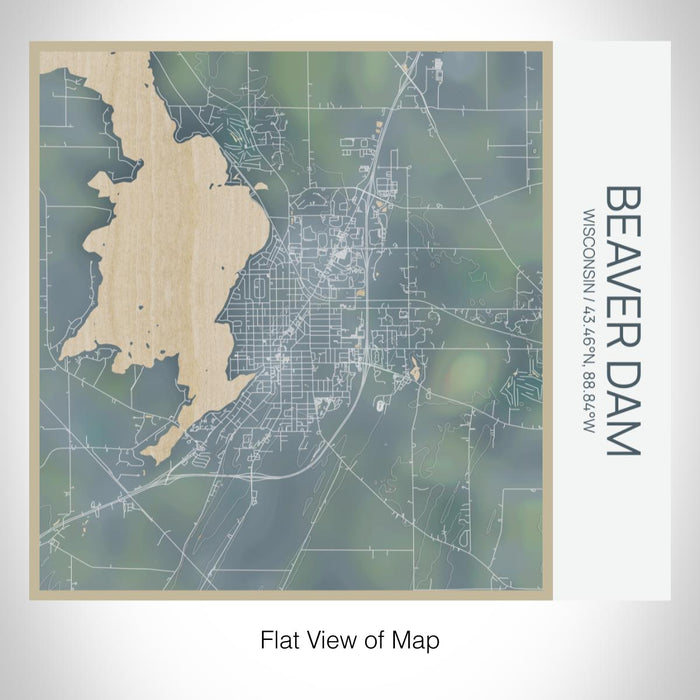Rendered View of Beaver Dam Wisconsin Map on 17oz Stainless Steel Insulated Tumbler in Afternoon Map Style