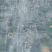 Bellefontaine Ohio Map Print in Afternoon Style Zoomed In Close Up Showing Details