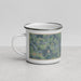 Left View Custom Bellefontaine Ohio Map Enamel Mug in Afternoon