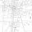 Bellefontaine Ohio Map Print in Classic Style Zoomed In Close Up Showing Details