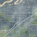 Belle Plaine Minnesota Map Print in Afternoon Style Zoomed In Close Up Showing Details