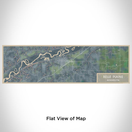 Flat View of Map Custom Belle Plaine Minnesota Map Enamel Mug in Afternoon