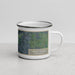 Right View Custom Belle Plaine Minnesota Map Enamel Mug in Afternoon