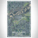 Belle Plaine Minnesota Map Print Portrait Orientation in Afternoon Style With Shaded Background