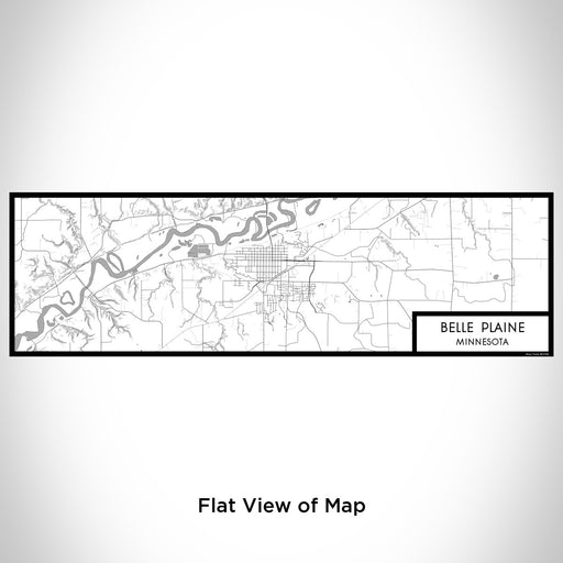 Flat View of Map Custom Belle Plaine Minnesota Map Enamel Mug in Classic