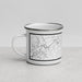 Left View Custom Belle Plaine Minnesota Map Enamel Mug in Classic