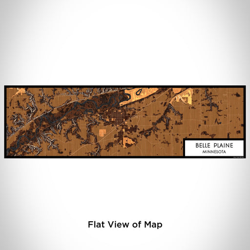 Flat View of Map Custom Belle Plaine Minnesota Map Enamel Mug in Ember
