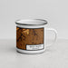 Right View Custom Belle Plaine Minnesota Map Enamel Mug in Ember