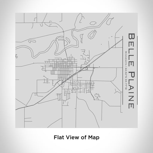 Rendered View of Belle Plaine Minnesota Map Engraving on 17oz Stainless Steel Insulated Tumbler