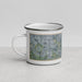 Left View Custom Bellevue Nebraska Map Enamel Mug in Afternoon