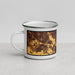 Left View Custom Bellevue Nebraska Map Enamel Mug in Ember