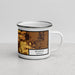 Right View Custom Bellevue Nebraska Map Enamel Mug in Ember