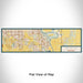 Flat View of Map Custom Bellevue Nebraska Map Enamel Mug in Woodblock