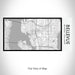 Rendered View of Bellevue Washington Map on 17oz Stainless Steel Insulated Bottle with printed classic style map