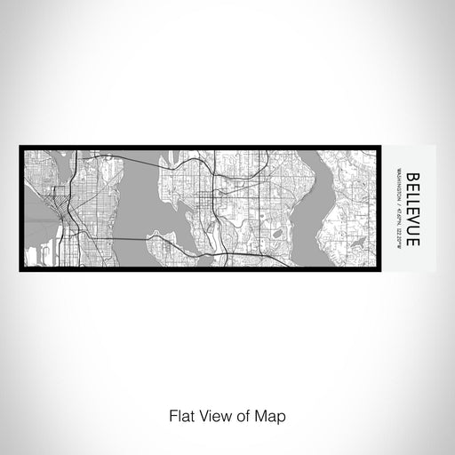 Rendered View of Bellevue Washington Map on 10oz Stainless Steel Insulated Cup in Classic with Sliding Lid