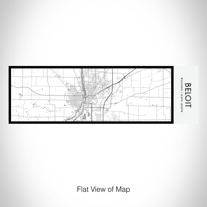 Rendered View of Beloit Wisconsin Map on 10oz Stainless Steel Insulated Cup in Classic with Sliding Lid