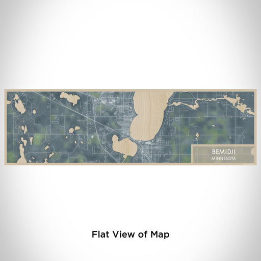 Flat View of Map Custom Bemidji Minnesota Map Enamel Mug in Afternoon