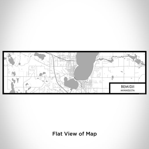 Flat View of Map Custom Bemidji Minnesota Map Enamel Mug in Classic