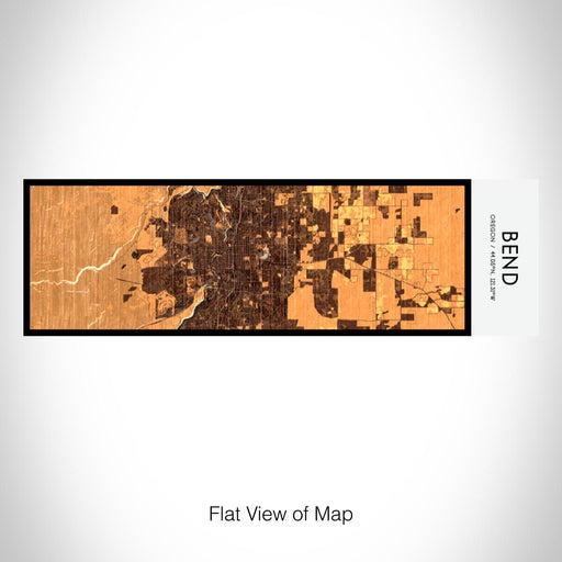 Rendered View of Bend Oregon Map on 10oz Stainless Steel Insulated Cup in Ember with Sliding Lid