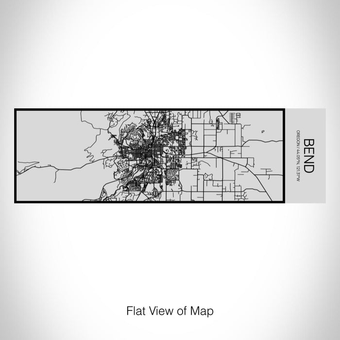 Rendered View of Bend Oregon Map on 10oz Stainless Steel Insulated Cup with Sipping Lid