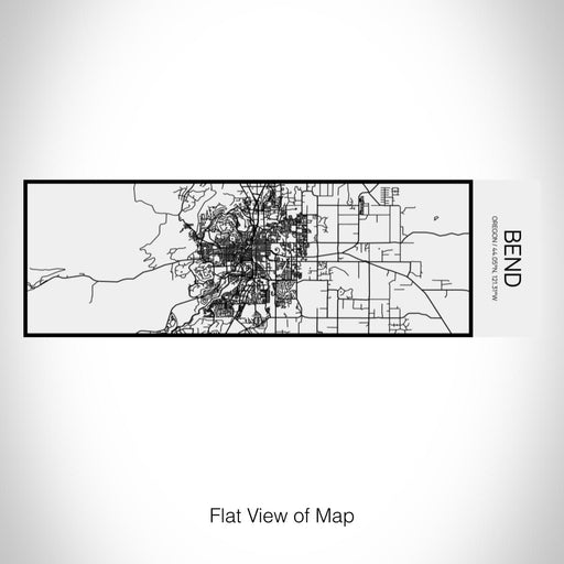 Rendered View of Bend Oregon Map on 10oz Stainless Steel Insulated Cup in Matte White with Sliding Lid