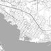 Benicia California Map Print in Classic Style Zoomed In Close Up Showing Details