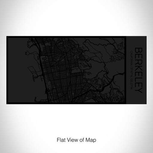 Rendered View of Berkeley California Map on 17oz Stainless Steel Insulated Cola Bottle in Stainless in Matte Black