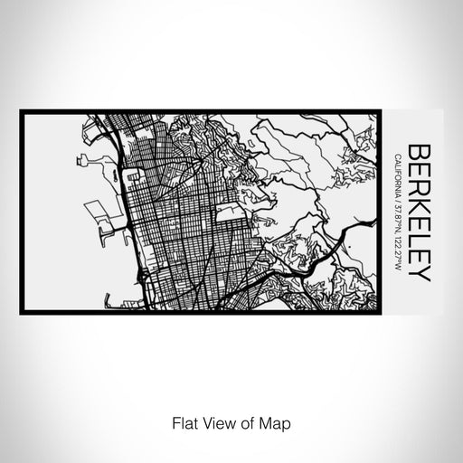 Rendered View of Berkeley California Map on 17oz Stainless Steel Insulated Cola Bottle in Stainless in Matte White