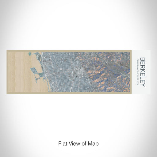 Rendered View of Berkeley California Map on 10oz Stainless Steel Insulated Cup in Afternoon with Sliding Lid