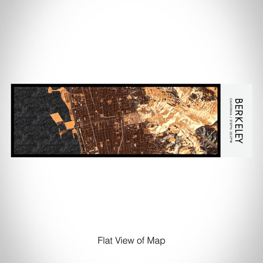 Rendered View of Berkeley California Map on 10oz Stainless Steel Insulated Cup in Ember with Sliding Lid