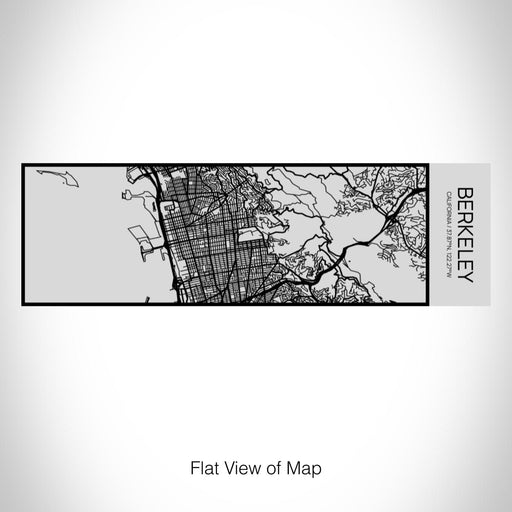 Rendered View of Berkeley California Map on 10oz Stainless Steel Insulated Cup with Sipping Lid