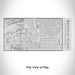 Rendered View of Berkeley Place Fort Worth Map Engraving on 17oz Stainless Steel Insulated Cola Bottle