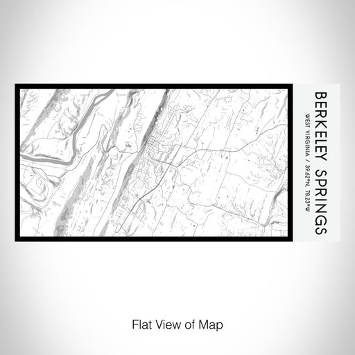 Rendered View of Berkeley Springs West Virginia Map on 17oz Stainless Steel Insulated Bottle with printed classic style map