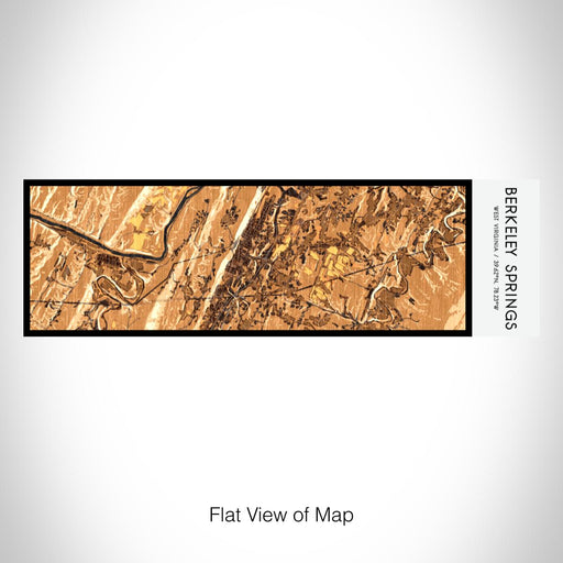 Rendered View of Berkeley Springs West Virginia Map on 10oz Stainless Steel Insulated Cup in Ember with Sliding Lid