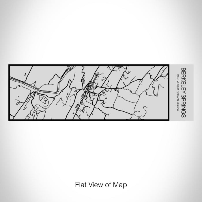 Rendered View of Berkeley Springs West Virginia Map on 10oz Stainless Steel Insulated Cup with Sipping Lid