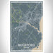 Biddeford Maine Map Print Portrait Orientation in Afternoon Style With Shaded Background