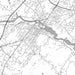 Biddeford Maine Map Print in Classic Style Zoomed In Close Up Showing Details