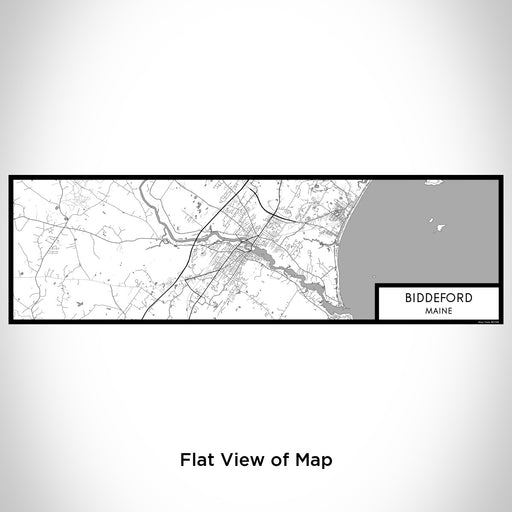 Flat View of Map Custom Biddeford Maine Map Enamel Mug in Classic