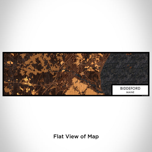 Flat View of Map Custom Biddeford Maine Map Enamel Mug in Ember