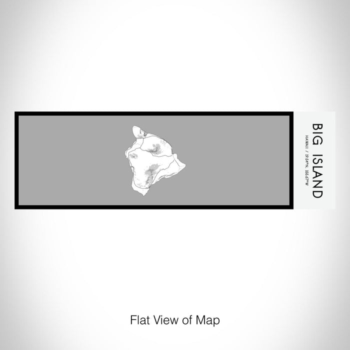 Rendered View of Big Island Hawaii Map on 10oz Stainless Steel Insulated Cup in Classic with Sliding Lid