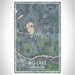 Big Lake Minnesota Map Print Portrait Orientation in Afternoon Style With Shaded Background