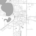 Big Lake Minnesota Map Print in Classic Style Zoomed In Close Up Showing Details